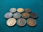 Lot of 10 Indian Head Pennies 1880-1907 In Good Condition See Pics