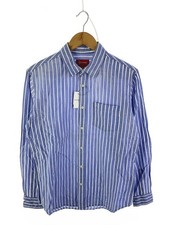 Supreme Long Sleeve Shirt M Cotton IDG Stripe