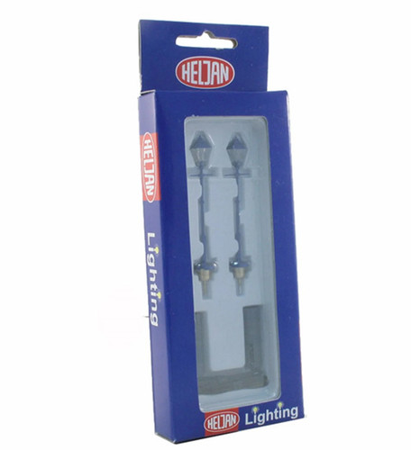 Heljan 19850221 Iluminación de calle estilo antiguo - Azul (Rai 5010 satinado) - Paquete doble | Zustand: New