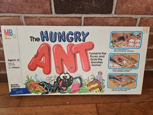 VINTAGE 1978 MILTON BRADLEY THE HUNGRY ANT BOARD GAME COMPLETE