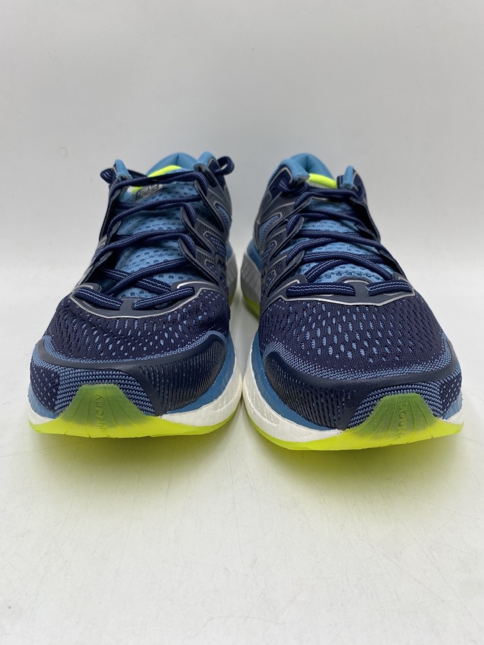 Saucony HURRICANE ISO 5 Women's NEW Road-running Shoes Navy/Citron Multi Sizes thumbnail 5