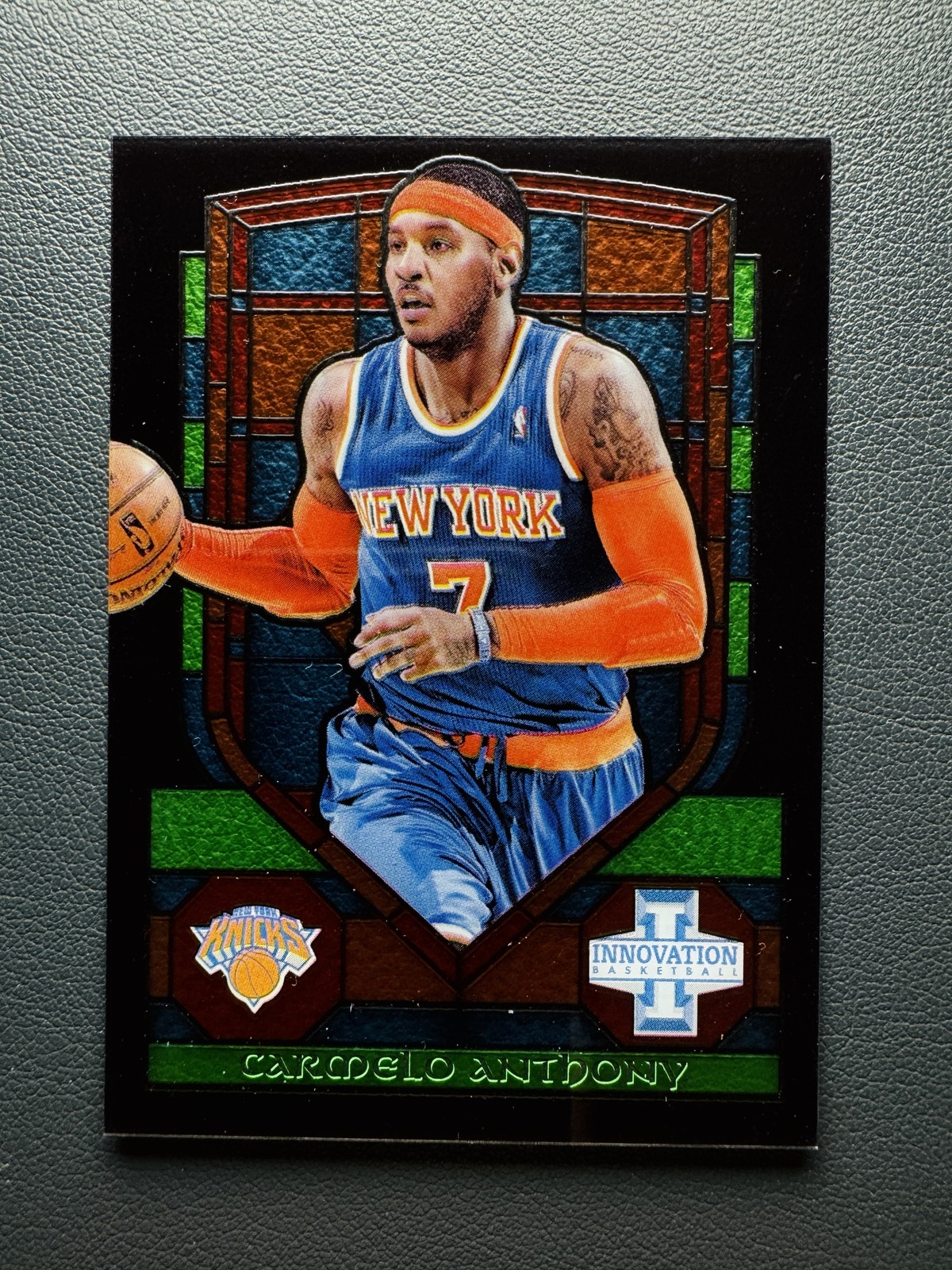 2013-14 Panini Innovation Carmelo Anthony Stained Glass #5 Insert Case Hit SSP