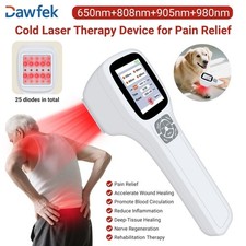 Arthritis Wound Healing Injuries Pain Relief Cold Laser Therapy Device Red Light