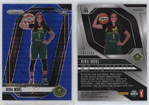 2024 Panini Prizm WNBA Blue Pulsar Prizm /199 Nika Muhl Nika Mühl #146 Rookie RC