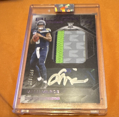 Panini 2025 Black Jalen Milroe Seahawks Rookie Patch Autographs RKPA-JME