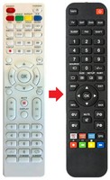 Fernbedienung Passend FüR Dual DL-24FHD12VC-001 | DL24FHD12VC001