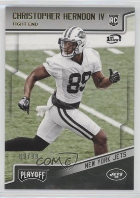 2018 Playoff Rookies 1st Down 89/99 Chris Herndon IV Christopher Rookie RC 0l1