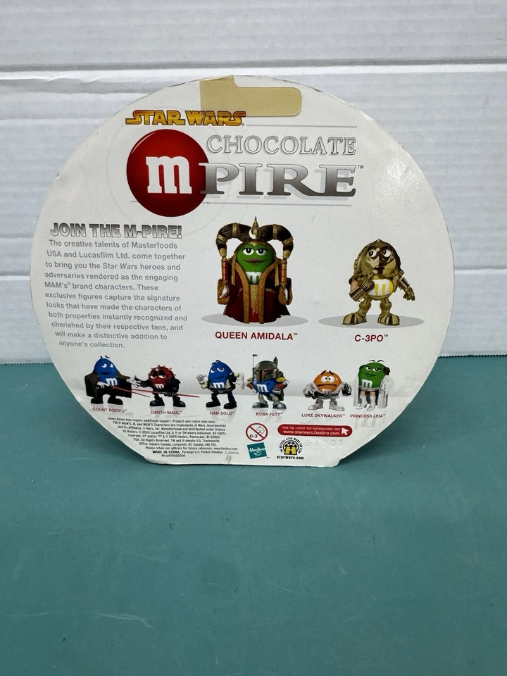 Bonecos Star Wars Chocolate Mpire C3PO Queen Amidala M&M's lacrados de fábrica - Imagem 2 de 4