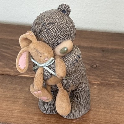 Tatty Teddy Me to You Figur Special Friend Bär hält beflockten Hasen F 712