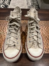 Converse Chuck Taylor All Star High Top White Lace Up Sneaker, M 6 W 8