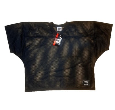 Bike Brand Athletic Black Football Jersey , Youth Large / XLarge B1522