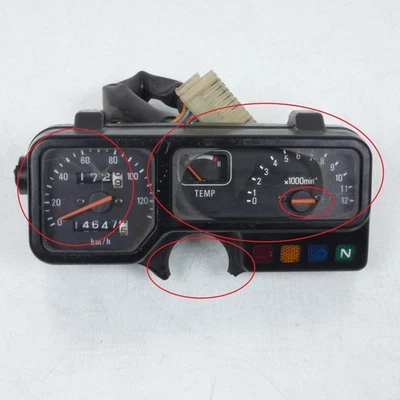 Compteur compte tour tableau de bord origine pour moto Honda 50 MTX 1979 à 1984 - Photo 1/4