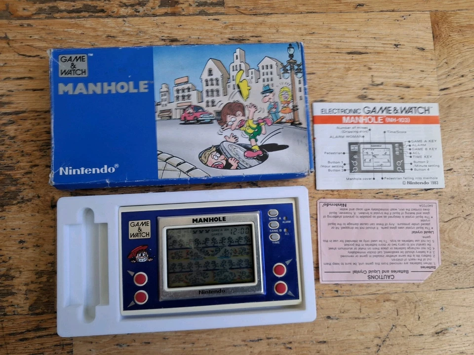 Nintendo Game and Watch Manhole LCD Game Good Condition Complete Fully Working  - Image 1 of 4