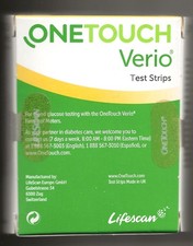OneTouch Verio Glucose Blood Test Strips 100 Count - New Sealed - Exp 2/29/2024