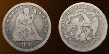 United States - ¼ Dollar "Seated Liberty Quarter" 1891