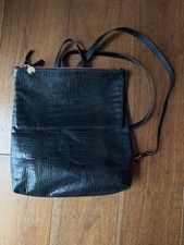 Clare V. Navy Crocodile Leather Backpack. Exc...