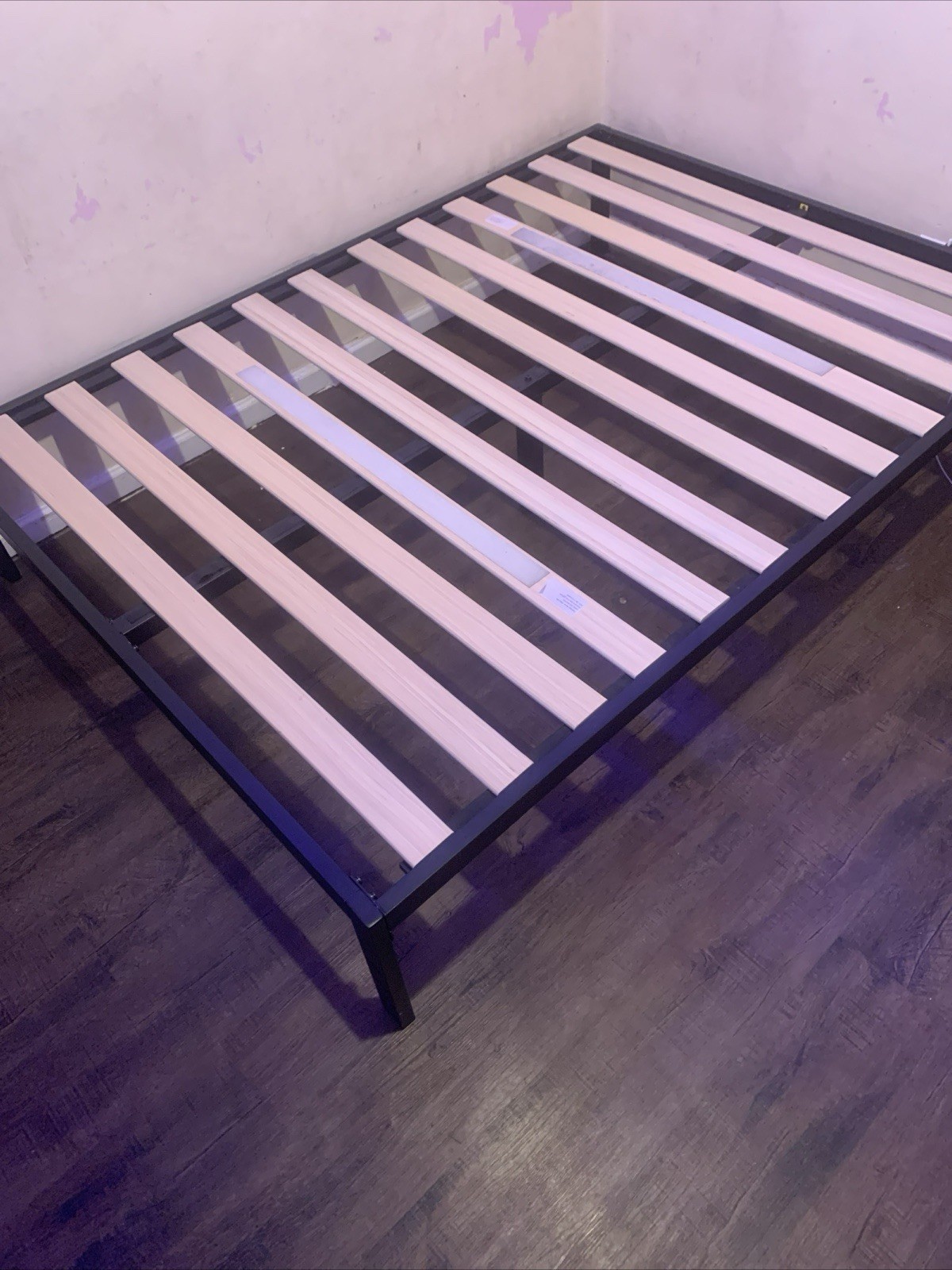 With Wood Planks And  Straps  To Sucure The Planks