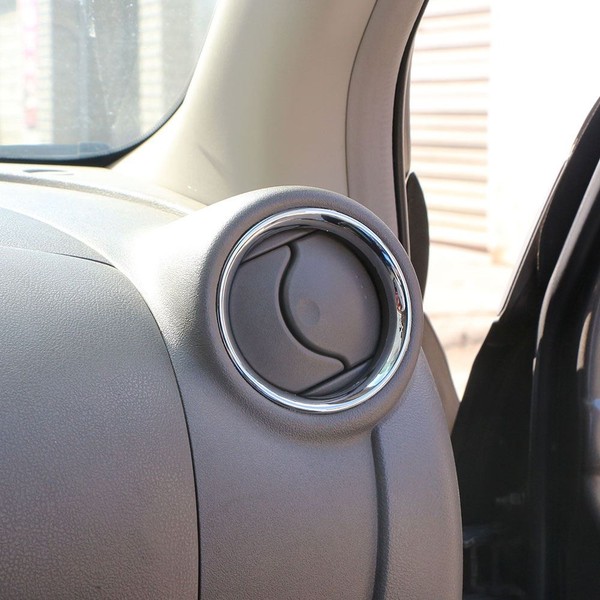 Nissan Versa LüFtungsring Abdeckung Einsatz Zierleiste 2 Tlg ABS Chrom-image