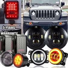 For Jeep Wrangler 07-18 Jk 7 Led Headlight Tail Light Fogturn Light Combo Kit For Jeep Wrangler 07-18 Jk 7 Led Headlight Tail Light Fogturn Light Combo Kit