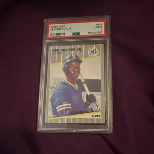 Fleer 1989 Ken Griffey Jr. #548 Rookie Card Seattle Mariners PSA 9 Baseball
