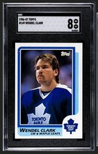 1986-87 Topps Wendel Clark #149 RC - SGC 8 - Fresh Grades