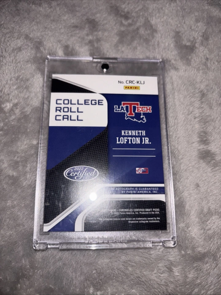 2022 Chronicles Draft Picks #CRC-KLJ Kenneth Lofton Jr. College Roll Call Auto - Image 2 of 2