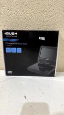 Bush T-702 Black Portable DVD Player USB 7" Swivel Screen with Adapter & Remote