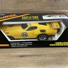 Vintage LaTrax Alpha RCX Yellow #75 Remote Controlled Car CP-011 SEE DESCRIPTION