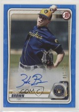 2020 Bowman Prospects Blue 81/150 Zack Brown #PA-ZB Auto 09om