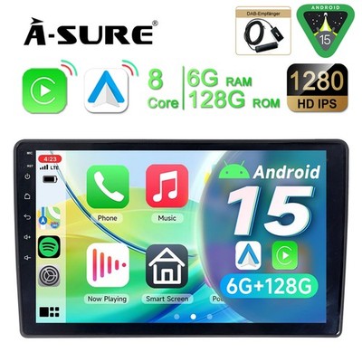 8-Kern 6+128GB Android 14 CarPlay Autoradio Navi Für Citroën C5 2008 2017 DAB+