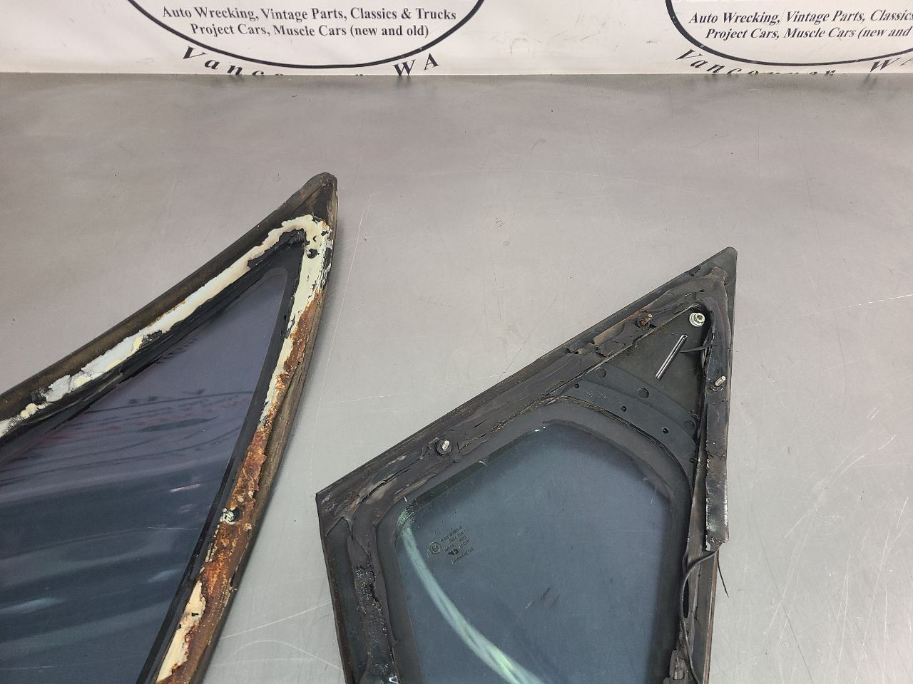 1994 Impala SS Rear Quarter Glass Pair w/ Sail Panels, Right/Left , RH/LH - OEM