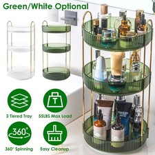 3-Tier Women's Cosmetic Makeup Organizer Countertop Table Storage Display Case