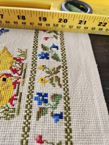 Tablerunner pasquale vintage punto ago pulcini scandinavi, fiori, farfalle - Foto 11 di 12
