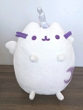 2018 White Pusheen Pusheenicorn Unicorn Cat Plush Stuffed Animal w/ Moon 10"