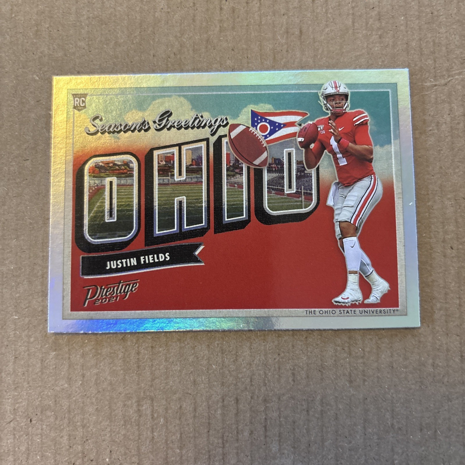 2021 Panini Prestige - Seasons Greetings Justin Fields #SG-2 (RC)