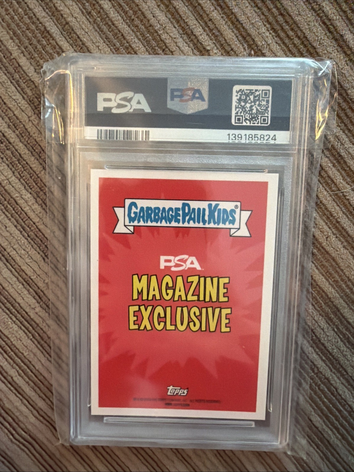 2025 TOPPS GARBAGE PAIL KIDS PROMO PSA MAGAZINE HAPPY ARNIE-VERSARY PSA 8 view 2