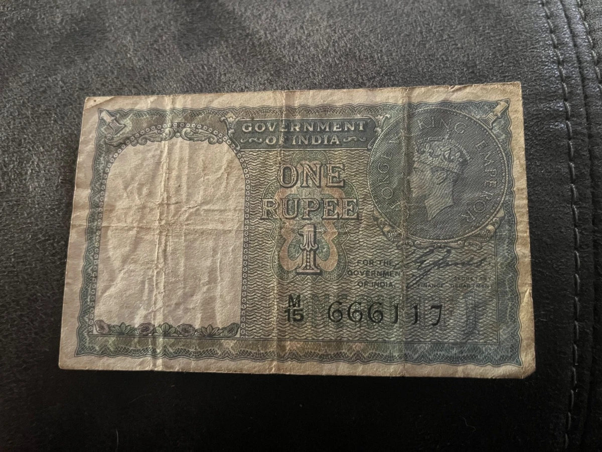 1940 India Rupee In Indian Paper Money for sale | eBay