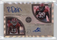 2020 Legacy Futures Ink Combos Silver Raekwon Davis Xavier McKinney Auto 07ew