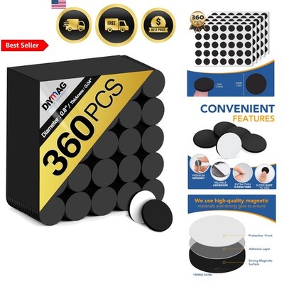 Magnetic Dot Set 360 Pcs Round Flexible Magnetic Tape with Adhesive DIY Craft...