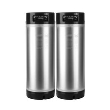 TMCRAFT New 5 Gallon Ball Lock Keg, Stainless Steel Beer Keg with Dual Rubber...