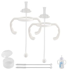 Dr Browns Narrow Bottles Straw Conversion Kit 2 Pack Baby Bottle Replacement Sof