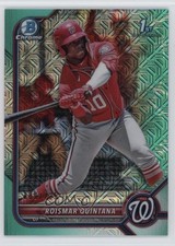 2022 Bowman Chrome Prospects Mega Box Aqua Mojo Refractor Roismar Quintana 10k8