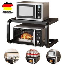 Mikrowellen Regal L-Form Mikrowellenschrank Organizers Stehend Küchenregal DE