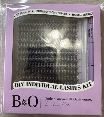 B&Q DIY Lash Extension Kit 280PC Individual Lashes With Lash Bond And Seal NWT