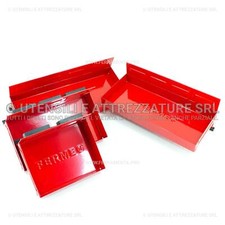 KIT 4 CASSETTE METALLICHE MAGNETICHE PORTA MINUTERIA OGGETTI per OFFICINA