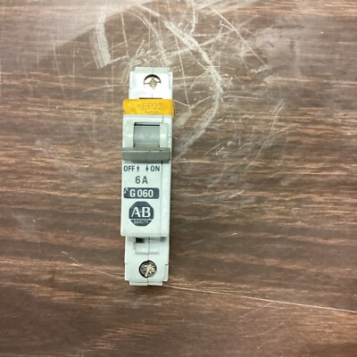 ALLEN BRADLEY 1492-CB-1-DG-060 SERIES B CIRCUIT BREAKER