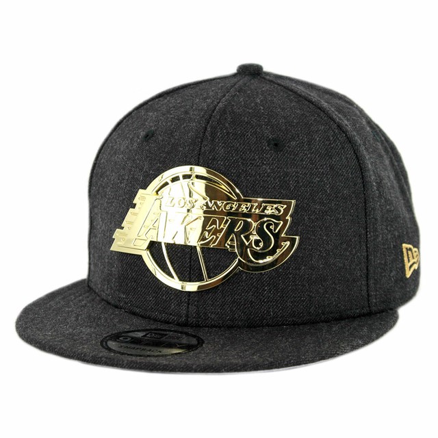 black and gold lakers hat