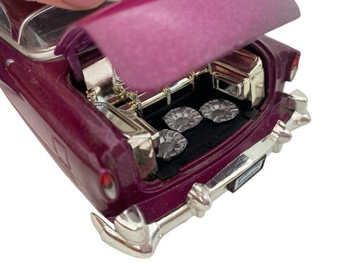 Chevy Belair 2005 Long Beach Lowrider 1954 escala 1:24 coche diecast leer Malibu - Imagen 10 de 15