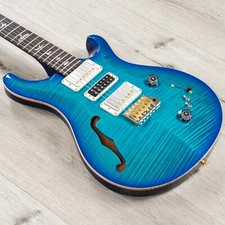 PRS Paul Reed Smith Special Semi-Hollow 10-Top Guitar, Wings, Aquamarine Burst