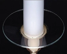 Biedermann & Sons Plain Glass Bobeche, Set of 2 (M100)